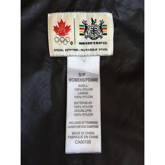Hudson's Bay Women Olympics Windbreaker 2010 Canada Official Full Zip Hood Sz S - Picture 8 of 9